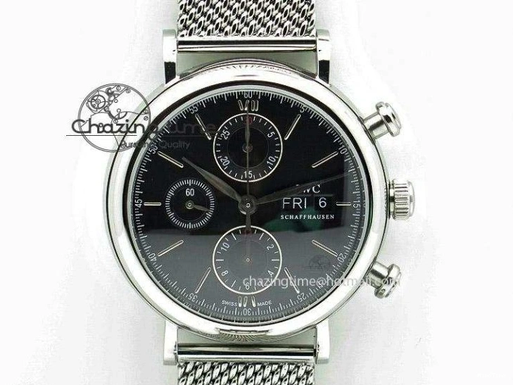 MIROTIME 0410 Affordable Big Pilot IW329703 M+F 1:1 Best Edition Black Dial on Black Nylon Strap MY 7004